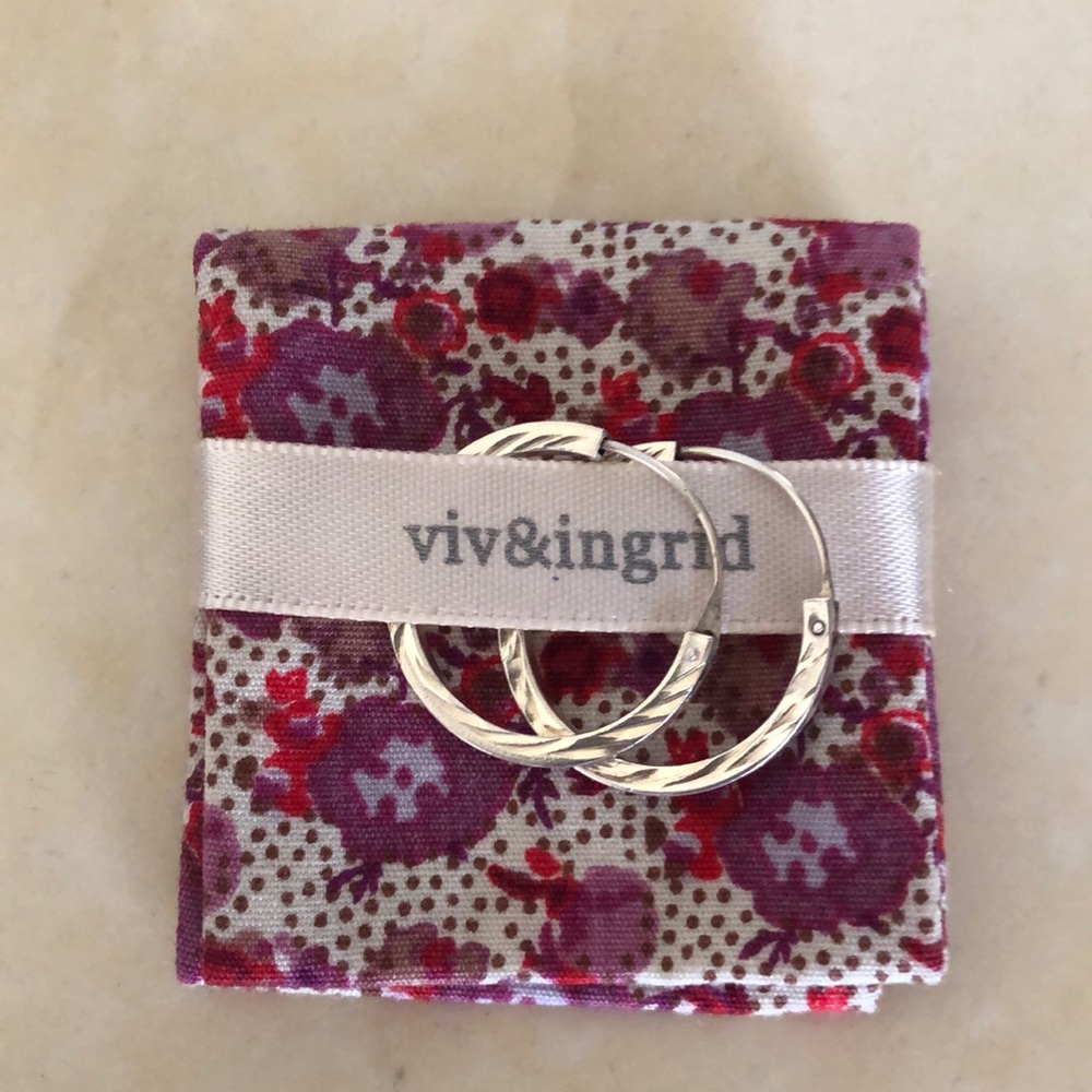 Viv & Ingrid sterling silver hoops